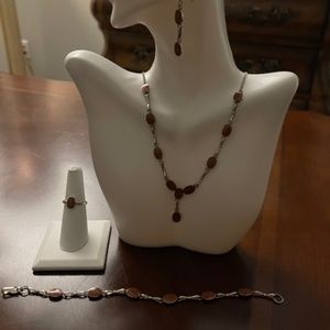 Genuine Aventurine (Goldstone) Set